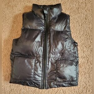Shein Toddler Black Puffer Vest With Pockets Size 18-24 Months Zipper